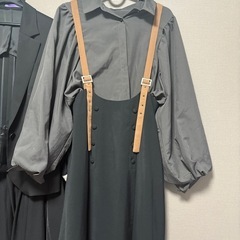 ブラウス、ジャンパースカートセットの画像