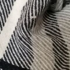 ロング丈　ダウンコート　チェック柄　Mサイズの画像