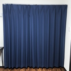 遮光1級カーテン　190cm×2枚（ネイビー）