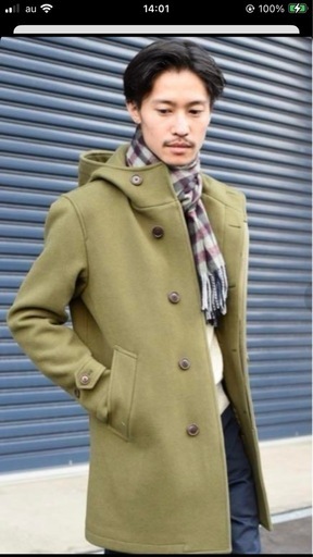 SHIPS メルトンフーデッドコート