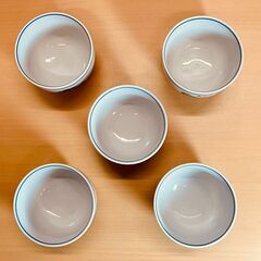 九谷焼 竹峰 湯呑茶碗（五客）の画像