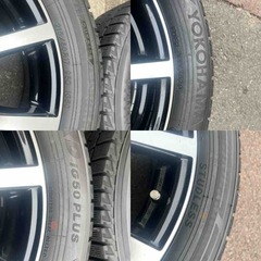 バリ溝 215/60R17 PCD114.3 IN 38 アルファード ヴェルファイア YOKOHAMA IG50の画像