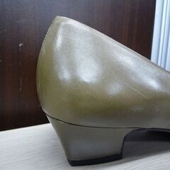 パンプス レディース シューズ ランセル グリーン USED LANCEL 苫小牧西店の画像