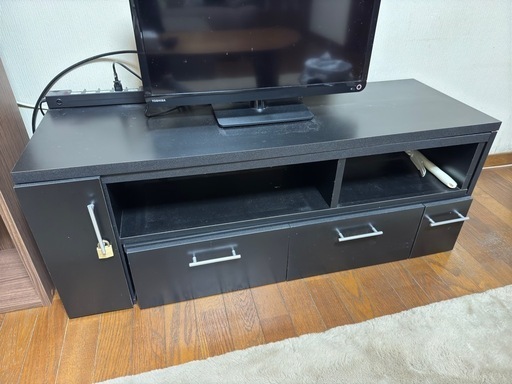テレビボード ブラック 伸縮