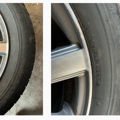スタッドレスタイヤ　エンケイアルミホイール　4本セット　ブリザック　205/60R16 レガシィなど　　の画像