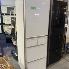 福岡市内配送無料　保証あり 日立 冷蔵庫 401L 5ドア 右開き 本体日本製 幅60.0cm 奥行66.4cm 真空チルド 新鮮スリープ野菜室 クリスタルホワイト R-S4000H XW