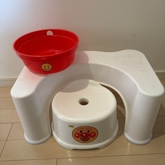 トイレの踏み台 アンパンマンお風呂用品 条件付き無料で譲ります