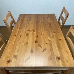 【IKEA】ダイニングテーブルチェア5点セットの画像