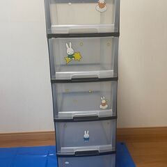 【引取の方限定】衣装ケース 5段　クリア　ミッフィー　MIFFY...