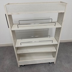 隙間収納ラック(キッチン・洗面所収納ワゴン)14×55×85の画像