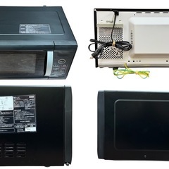 電子レンジ（アイリスオーヤマ/PMO-22T-B /ターンテーブル式/2018年製）の画像