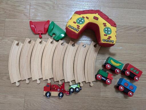 【BRIO ブリオセット】   列車 線路 木製玩具