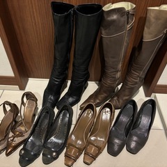 【決まりました】パンプス4足ロングブーツ2足