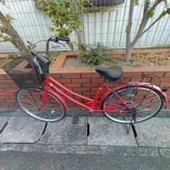 (chariysohy出品)26インチ自転車、赤色