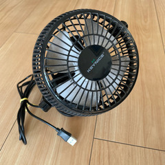 ミニファン　卓上用　グリップ付き