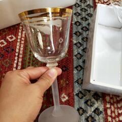 ブライダルベール　 アルコールワイングラス食器ポロクラブ 　箱入り　未使用品の画像