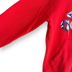 adidas アディダス パーカー 赤色 US規格品 希少品 Lサイズの画像