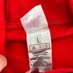 adidas アディダス パーカー 赤色 US規格品 希少品 Lサイズの画像