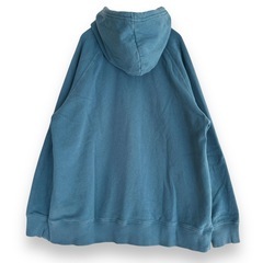 THE NORTH FACE ノースフェイス プルパーカー オーバーサイズ 水色 デカロゴの画像