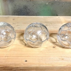 【未使用品】サッカーボール型ガラス容器(食器)セットの画像