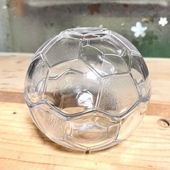 【未使用品】サッカーボール型ガラス容器(食器)セットの画像