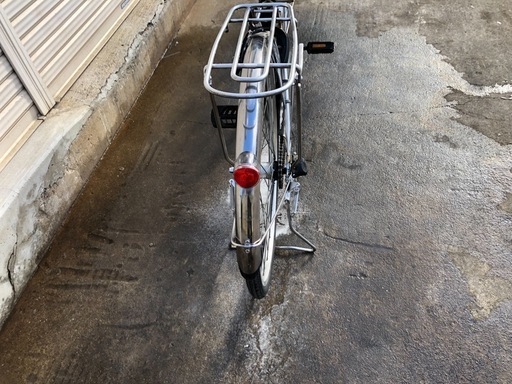 582  パナソニック新機種電動アシスト自転車vivi26インチシルバーボディー