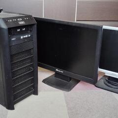 アンテック タワー型ゲーミング一式＋モニター2台