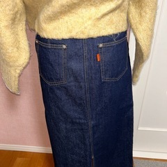 デニムナロースカートの画像