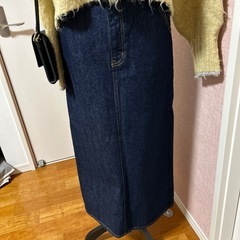デニムナロースカートの画像