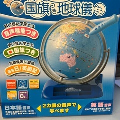 国旗付き地球儀(喋る機能はありません)の画像
