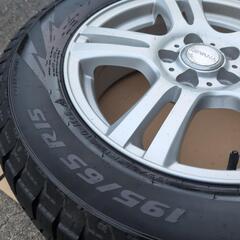 Weds NIRVANA 195/65R15 スタッドレスタイヤ アルミホイール４本セットの画像