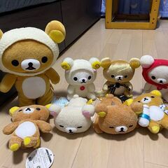 リラックマ、コリラックマのぬいぐるみ計8点
