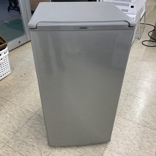 2019年製　AQUA　1ドア冷蔵庫　AQR-8G　シルバー　※2400010449802
