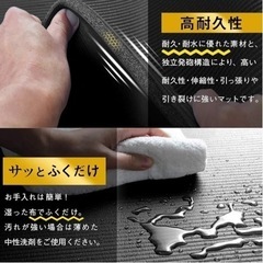 特大トレーニング用マット ヨガ ピラティス ストレッチ エクササイズ ブラックの画像