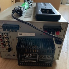 【12/30引渡済ありがとうございました】ONKYOシステムコンポFR-V3【本体のみジャンク】リモコン(電池フタ無し)付き CDプレイヤーの画像