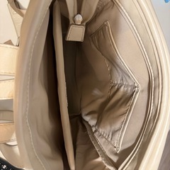 合皮リュックサック　ホワイトの画像