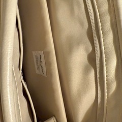 合皮リュックサック　ホワイトの画像