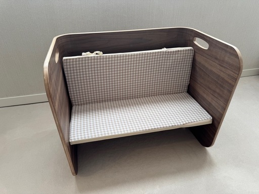 【しみさと様専用】お値引きします！HOPPL ホップル コロコロチェア&デスク 3点セット ウォールナット　チェアパット　クッション付