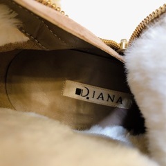 【美品】DIANA ダイアナ ショートブーツ ブーティー 24cm キャメル ベージュの画像