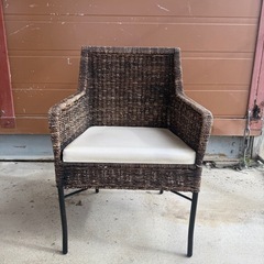 sa-fu CHAIR ウィッカー 桜屋工業 編込 ダイニングアームチェアの画像