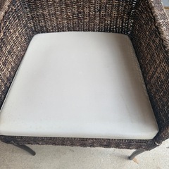 sa-fu CHAIR ウィッカー 桜屋工業 編込 ダイニングアームチェアの画像