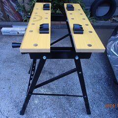 ★未使用　ＧＲＥＡＴＴＯＯＬ GTWB-300 ワークベンチバイス　DIY　日曜大工　折り畳み式　作業台 (GTWB300)の画像