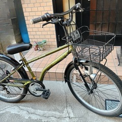 4月処分【24インチ グリーン】子供用 自転車 アサヒ ドライド...