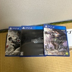 【中古品】PlayStation4 ソフト3本の画像