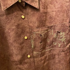 メンズ 胸にトランプの柄 オシャレなシャツ✨の画像