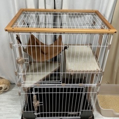 猫用ケージ(ウッドワンサークル)の画像