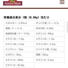マルチビタミン＆ミネラル　200粒の画像