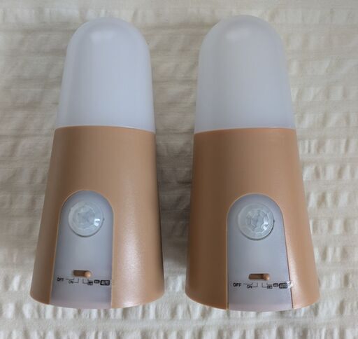 LEDセンサーライト BSL40SL 乾電池式（2つセット）