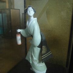 【USED】博多人形 着物女性 舞踊 ケース付の画像