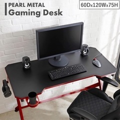売り切れました！新品未使用 ゲーミング デスク テーブル 机 勉強机 ゲーム の画像